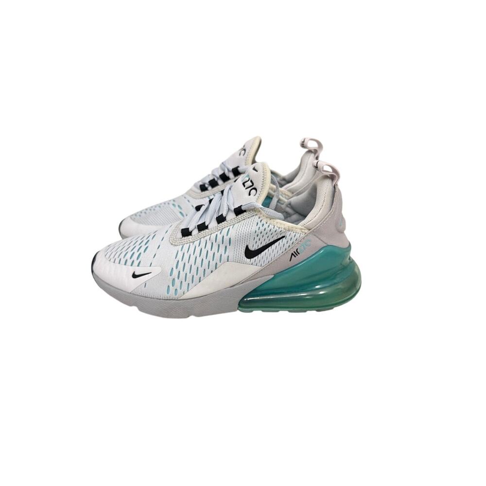 Nike Shoes Air Max 270 Platinum Aurora Green Grey Sneakers Youth 5